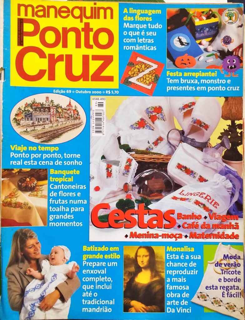 Revista Manequim Ponto Cruz Nº 69 Outubro 2000 Higino Cultural