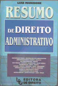 Resumo de Direito Administrativo - Luiz Manzione