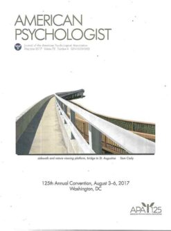 American Psychologist Vol 72 Nº 4 Mai Jun 2017 Inglês