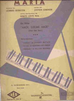 Maria Partitura do Filme Amor Sublime Amor