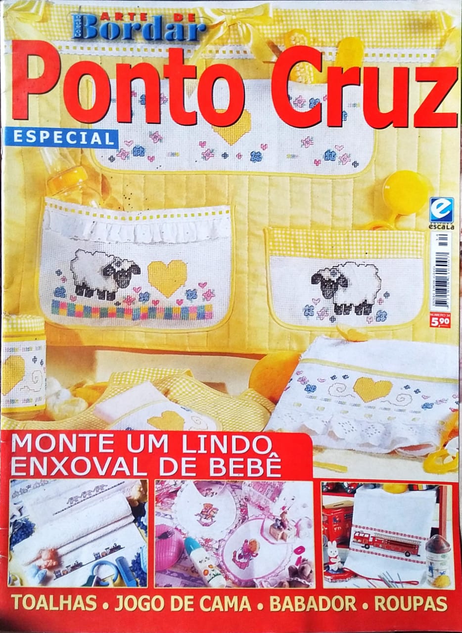 Revista Arte De Bordar Ponto Cruz Nº 34 Higino Cultural 5071
