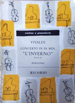 Partitura Concerto in Fa Min. L Inverno - Vivaldi