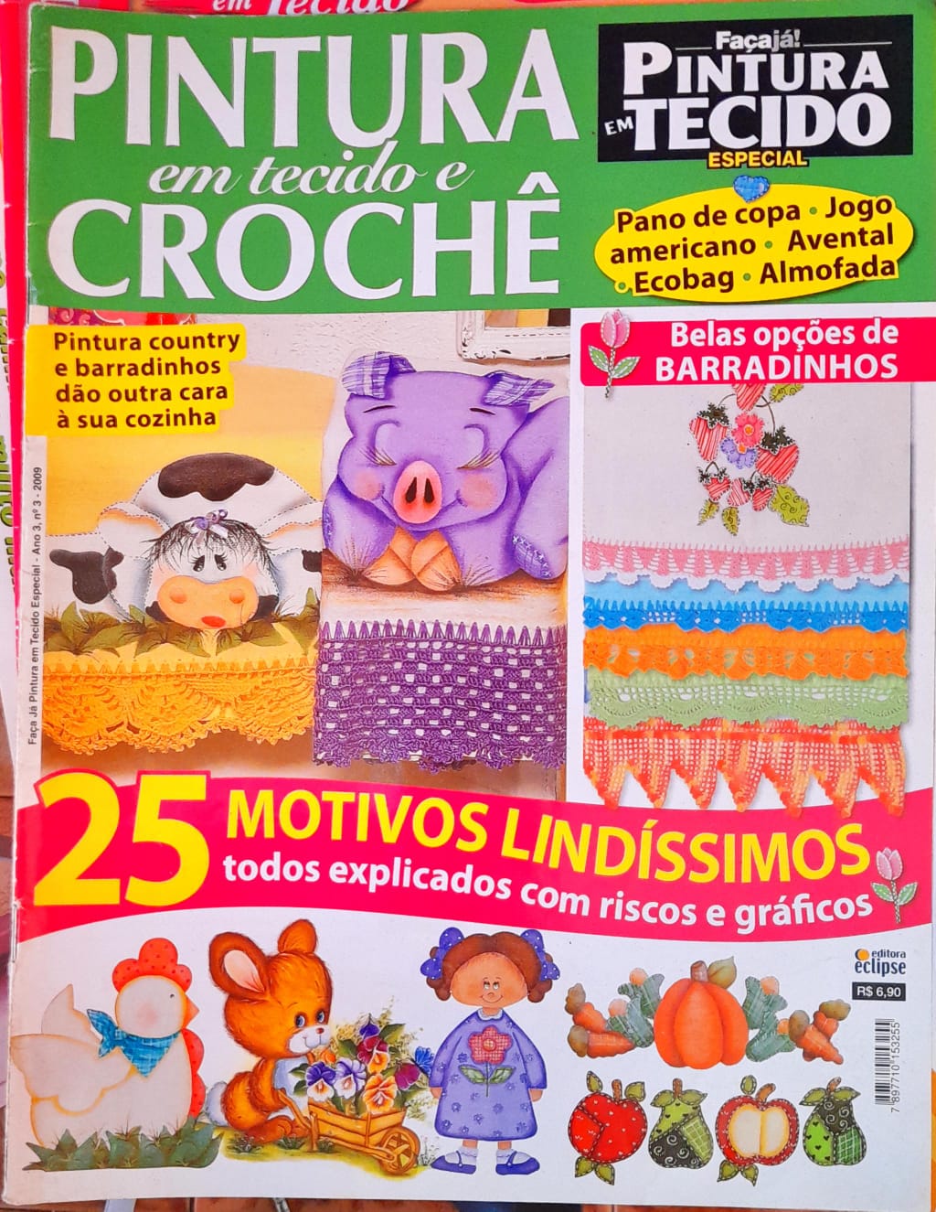 Jogos para cozinha  Artesanato em tecido, Pintura em tecido