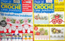 Artesanato Faça já Barradinhos de Crochê  Com Pintura Ano 1 Nº 1 e 1