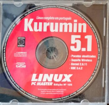 CD Original Linux Kurumin Completo Em Português 5.1