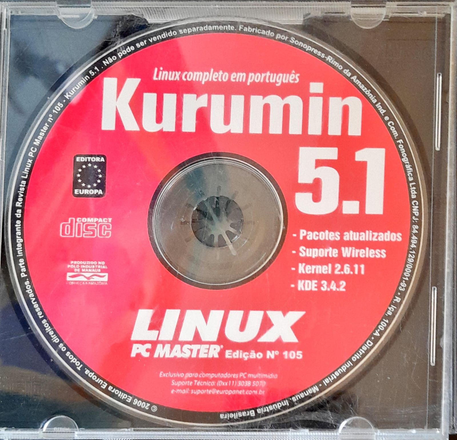 CD Original Linux Kurumin Completo Em Português 5.1