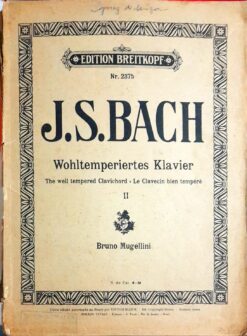 Partitura Wohltemperiertes Klavier - J. S. Bach