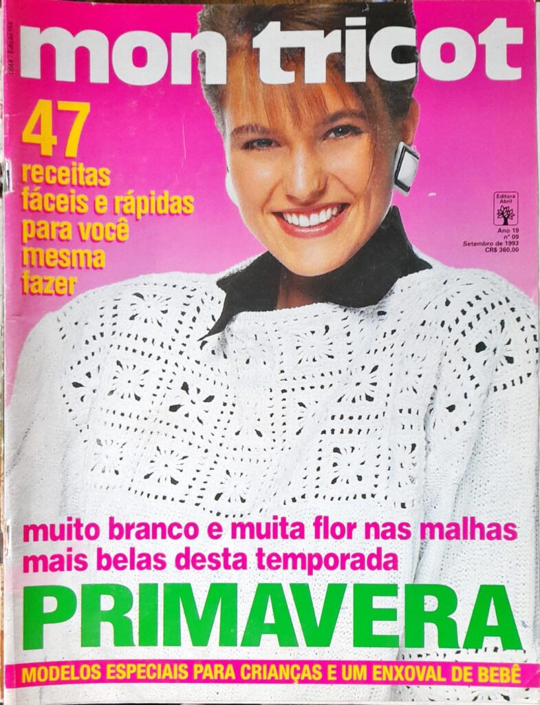 Revista Mon Tricot Ano 19 Nº 09 Setembro 1993 - Higino Cultural