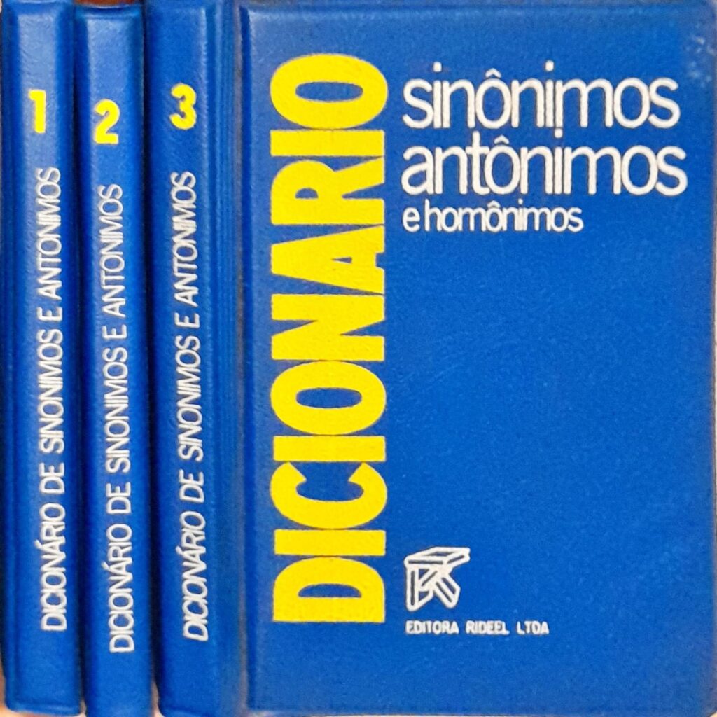 Coleção Dicionário Sinônimos Antônimos 3 Volumes Higino Cultural