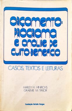 Orçamento Programa Análise de Custo e Benefício