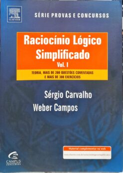 Raciocínio Lógico Simplificado V. 1 - Sérgio Carvalho E Weber Campos