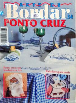 Revista Artesanato Arte De Bordar Ponto Cruz Nº 34