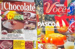 Revista Receitas Com Chocolate Nestlê Com Você nº 5 e nº 21