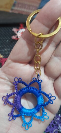 Chaveiro Lembrancinha Renda Frivolite Multicolor A