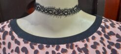 Gargantilha ( Shoker ) Renda Frivolite Cor Preta Modelo Ac