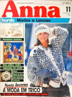 Revista Artesanato Anna Burda Nº 11 novembro 1986 Tricô