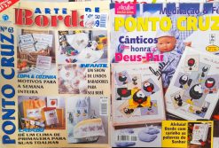 Revista Artesanato Arte De Bordar Ponto Cruz Nº 63 e Agulha 2