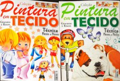 Revista Artesanato Pintura Em Tecido Gravuras e Riscos Nº 29 e 30