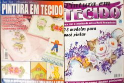 Revista Artesanato Pintura Em Tecido Nº 10 e 12