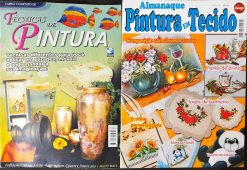 Revista Artesanato Técnicas e Pintura Em Tecido Nº 1 e 3