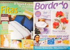 Revista Artesanato Trabalgo e Bordados Em Fitas Nº 38 e 10