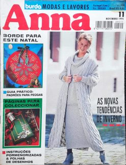 Revistas Burda Modas E Lavores Anna Nº 11 Novembro 1995