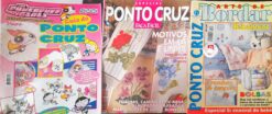 Revista Ponto Cruz PowerPuff Grils , Fácil e Arte de Bordar Babadores Nº 1, 4 e 6