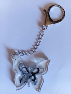 Chaveiro de Resina Com Detalhe Em Renda Frivolite Modelo AB6