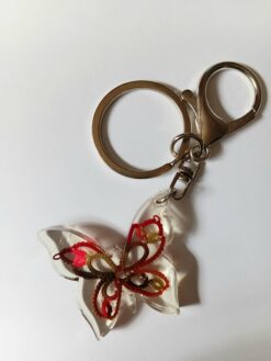 Chaveiro de Resina Com Detalhe Em Renda Frivolite Modelo AB18