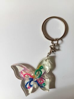 Chaveiro de Resina Com Detalhe Em Renda Frivolite Modelo AB21