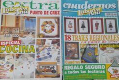 Revista Las Labores De Anna Cuadernos Nº 13 e Extra 23 Punto De Cruz