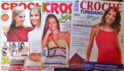 Revistas Crochê Nº 2 Crochê de Grampo Nº 62, e Tunisiano nº 18